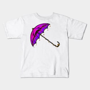 Pink Umbrella Kids T-Shirt